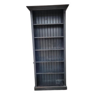 1980s Rustic Wood Bookcase For Sale