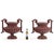 French Pair of French Painted Cast Iron Garden Urns, C 1890. Labeled Alfred Corneau. For Sale - Image 3 of 6