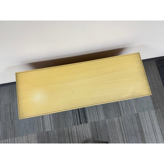 Yellow Mid-Century Modern Credenza / Buffet ~ Great Tv Stand or Record Cabinet For Sale - Image 8 of 10