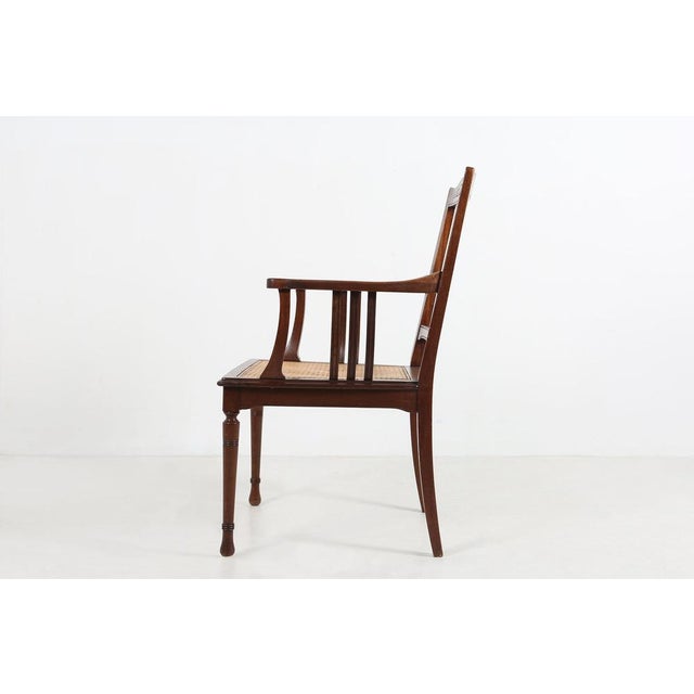 Antique Armchair with Cane Seat, France, 1890 For Sale - Image 6 of 10