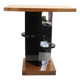 French Art Deco Cubist Side Table, 1930s For Sale