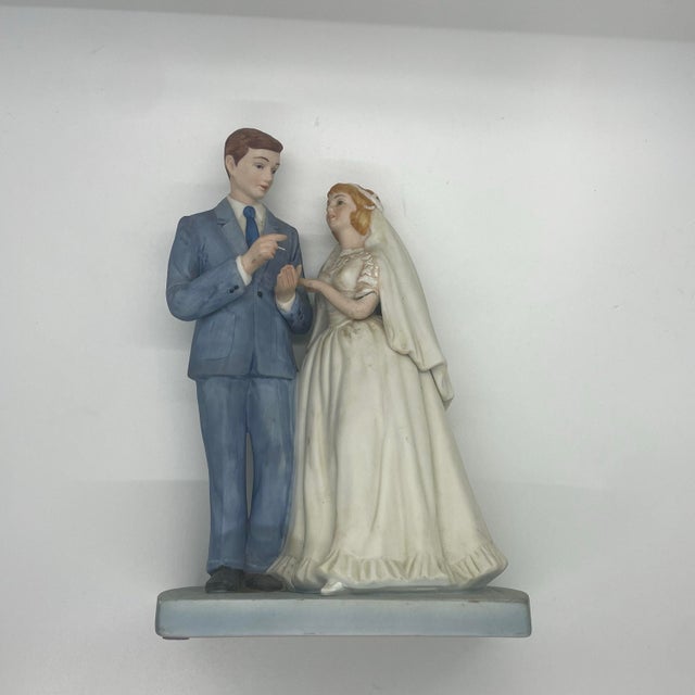 Norman Rockwell 'Bride And Groom' Figurine 1981 The American Family Wedding Celebrate the most important day in the life...