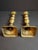 Antique English Brass Candlesticks Pair Multi-Knop Square Step Base 18th/19th C. For Sale In Boston - Image 6 of 6