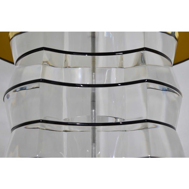 Transparent Lucite and Acrylic Table Lamp by Clear-Lite For Sale - Image 8 of 9