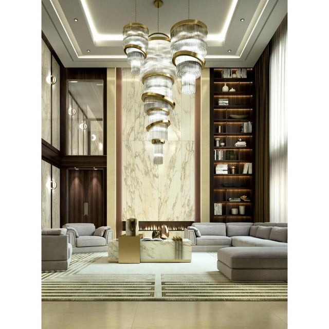 Not Yet Made - Made To Order Collection Saturno Chandelier in Metal and Crystal by Jago For Sale - Image 5 of 6