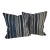 Pair of Striped Linen Pillows For Sale