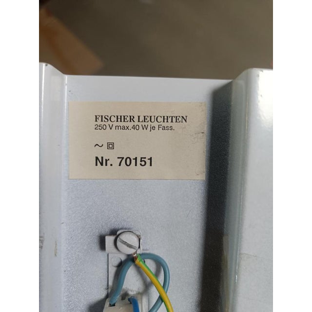 Brass and Glass Wall Lights by Fischer Leuchten, 1960s, Set of 2 For Sale - Image 3 of 15