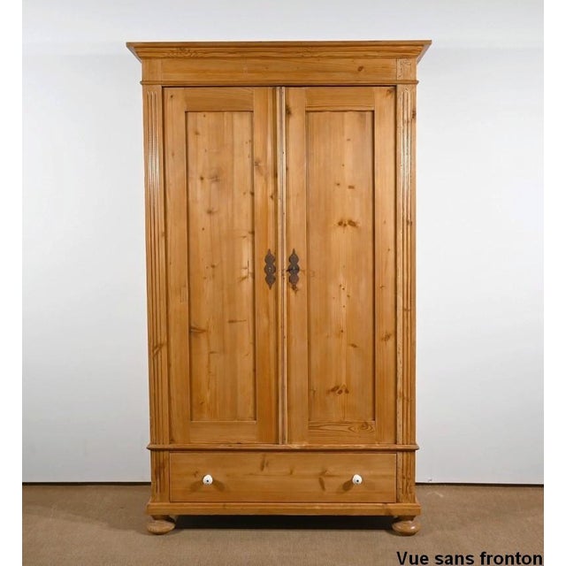 Pine Wardrobe, Eastern Country, 1900s For Sale - Image 5 of 18
