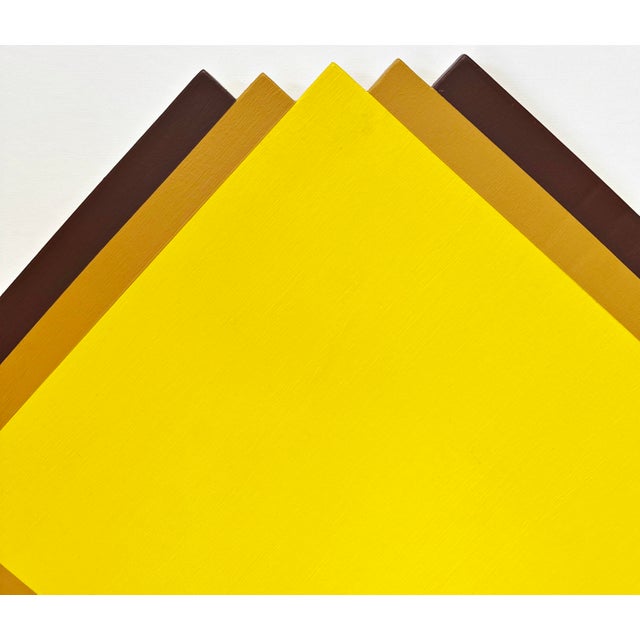 Rolf hans 1938 frankfurt am main - 1996 basel design for "yellow-ochre-brown - the big laugher", 1970 acrylic on wood...