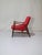 Mid-Century Modern Armchair in Teak and Red Upholstery by Rastad & Relling for Dokka Möbler, Norway, 1950s For Sale - Image 3 of 15