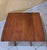 MCM Adjustable Elevator Table Coffee to Dining Solid Wood Drop Leaf X‑Frame Base For Sale In West Palm - Image 6 of 10