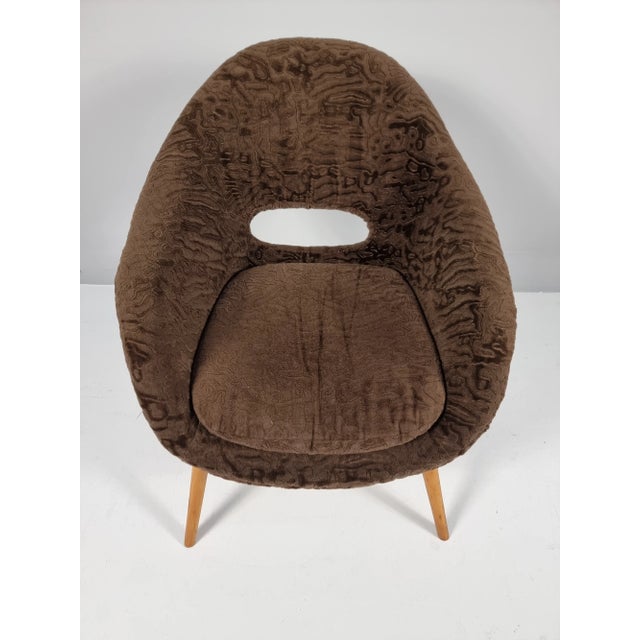 Mid-Century Modern Shell Armchair by Miroslav Navratil, 1960s For Sale - Image 3 of 6