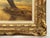 Brown Misty Golden Yellow River Landscape with Winter Trees in the English Countryside Circa 1990 For Sale - Image 8 of 17