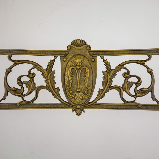 Vintage Decorative Brass Chairs, Italy, 1950s, Set of 2 For Sale - Image 11 of 18