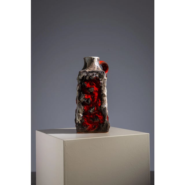 Vintage Fat Lava Vase by Ü-Keramik, 1960s For Sale - Image 4 of 11