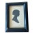 Edwardian Framed Silhouette by Handrup For Sale