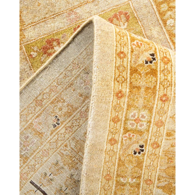 Mogul Collection Hand-Knotted Area Rug - Ivory Collection 8' 1" x 8' 4" For Sale In New York - Image 6 of 9