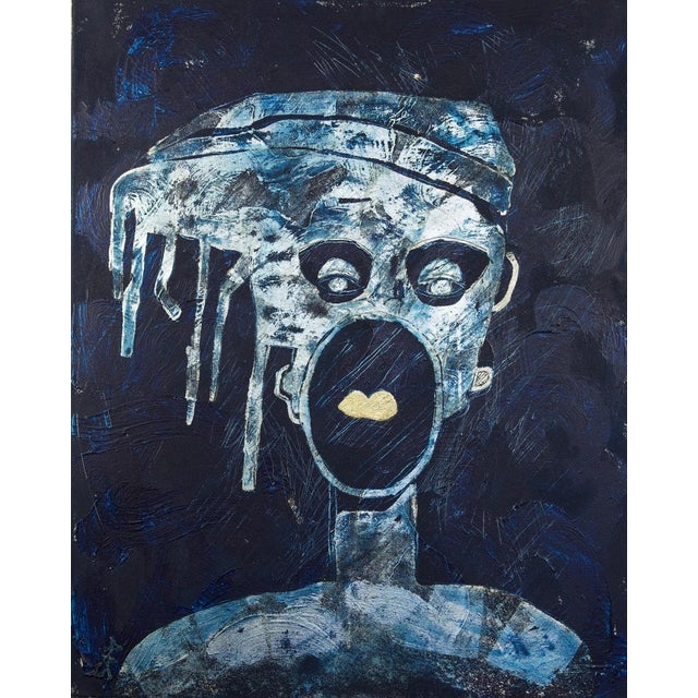 Cry for Freedom. The Promise of America. Contemporary Painting by Sax Berlin For Sale
