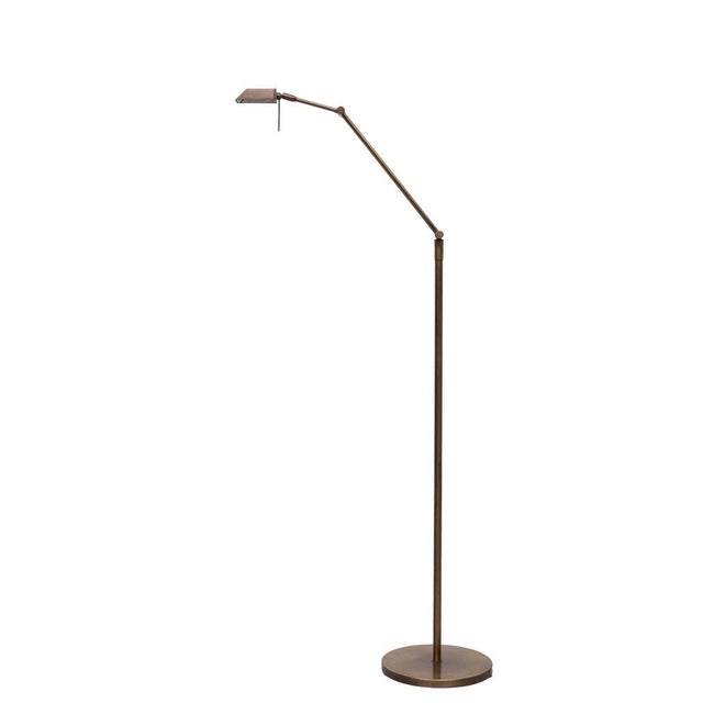 Beautiful handmade Bronze Floor lamp . Adjustable in height . Halogen ,comes with a good working dimmer . 1980s . Design...