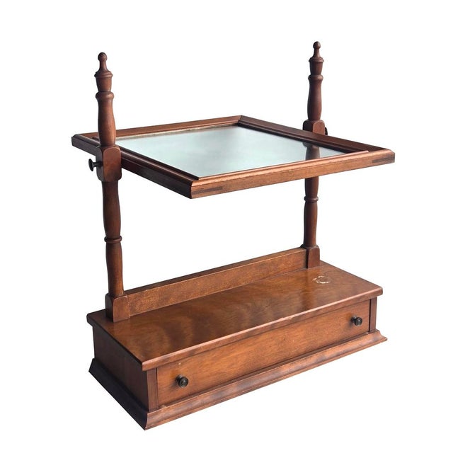 1960s Vintage Ethan Allen Baumritter Shaving/Cheval/Vanity Mirror For Sale - Image 9 of 17