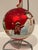 Vintage made in an old European tradition of glass blowing, 6” large mercury glass Christmas ornament ball.