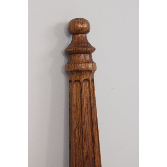 Thomasville Oak Grand Classic King Size Headboard For Sale - Image 9 of 16