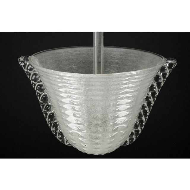 Art Deco Pendant in Pulegoso Murano Glass by Ercole Barovier, 1940s For Sale - Image 6 of 18
