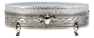 Art Nouveau Silver Jardiniere with Glass Insert by J. C. Klinkosch, 1900