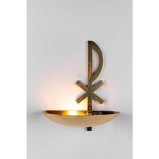 Vintage Austrian Wall Lamp in Brass, 1960s For Sale - Image 4 of 18