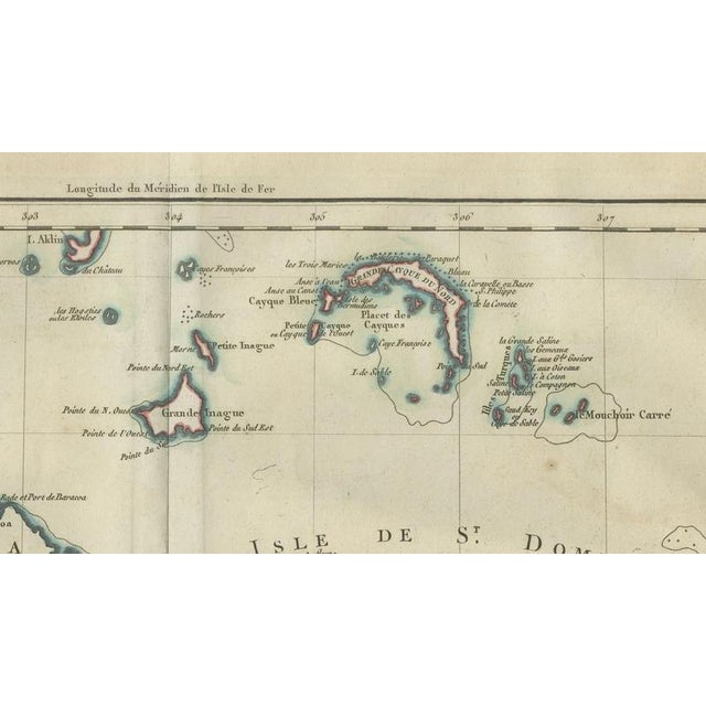 Paper Antique Caribbean Map, 1775 For Sale - Image 7 of 12