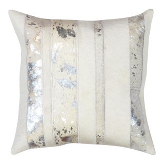 Pasargad Home Safari Striped Cowhide Pillow For Sale