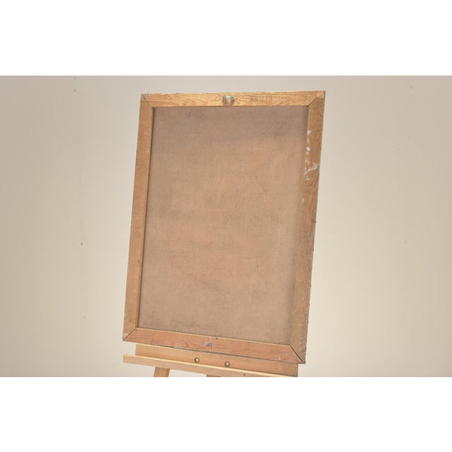 Mid-Century Modern Franz Edwin Gehrig Targis, Dam, 1958, Oil For Sale - Image 3 of 9