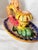 Vintage Mid-Century Modern, 1950s Italian Majolica Griffin Chambersticks, Hand-Painted Ceramic Pair For Sale - Image 14 of 16