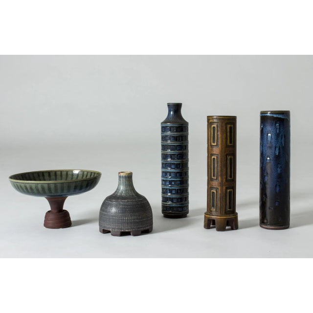 Farsta Rust Vase by Wilhelm Kåge for Gustavsberg For Sale - Image 12 of 13