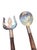 Mid-Century Modern Vintage Mexican Sterling Silver Salad Utensils For Sale - Image 3 of 5