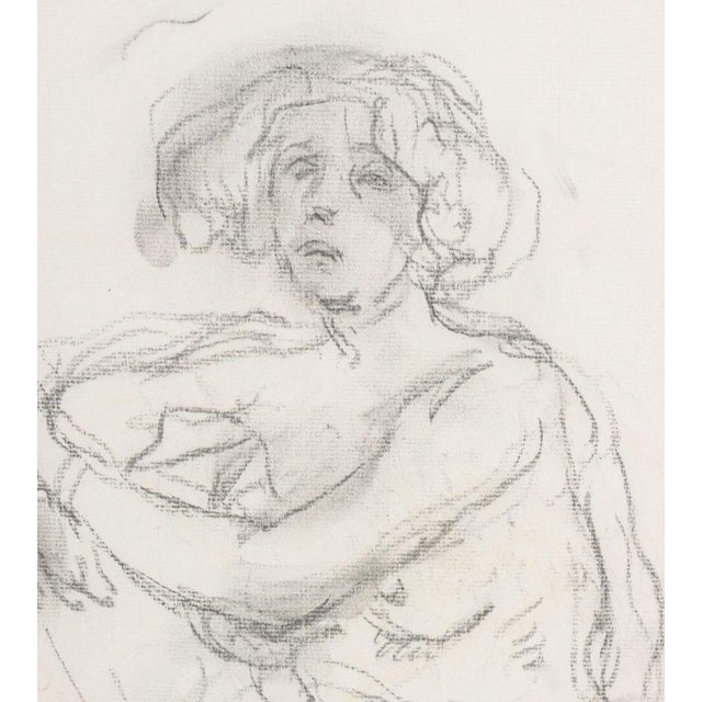 Contemporary Manfred Schwartz Nude Woman Study Charcoal For Sale - Image 3 of 6