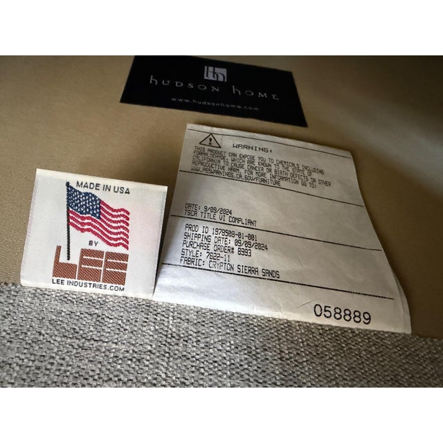 2020s Lee Industries Brent Apartment Sofa For Sale - Image 5 of 5