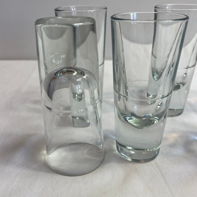1960s Italian Blown Shot Glasses Set of 6 Borgonovo Carlo Moretti Style For Sale In Boise - Image 6 of 8
