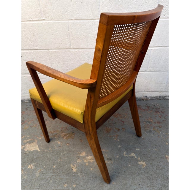 Set of Six Mid-Century Walnut and Cane Dining Chairs by Glenn of California For Sale - Image 15 of 18