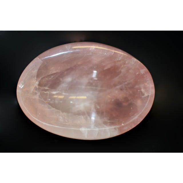 Rose Quartz Bowl 7" For Sale In Los Angeles - Image 6 of 12