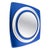 Vintage Italian Space Age Wall Mirror in Cobalt Blue Beveled and Mirrored Glass, 1970s For Sale - Image 13 of 13