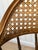 Brown Vintage Traditional Mahogany & Cane Bankers Swivel Desk Chair For Sale - Image 8 of 17