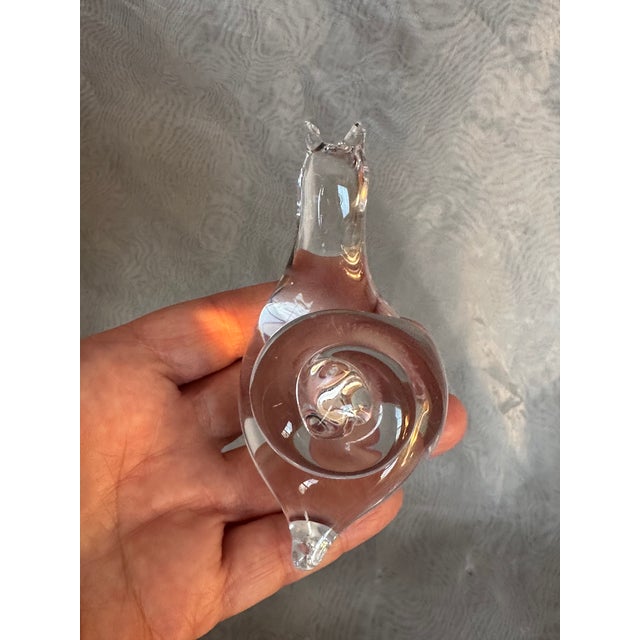 Swedish Mid Century Modern Art Glass Snail Figurine Paperweight For Sale - Image 15 of 17