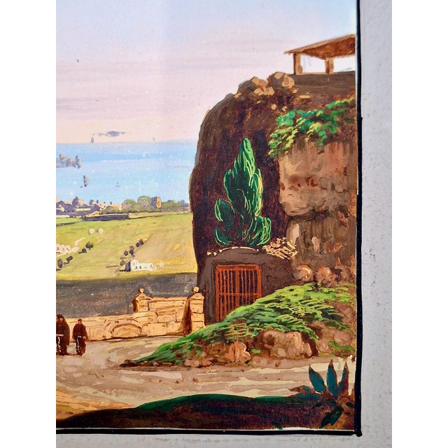 A 19th-Century Vista of Palermo and Monte Pellegrino For Sale - Image 4 of 7
