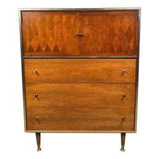 Mid-Century Highboy Dresser Designed by John Cameron for Distinctive Furniture For Sale