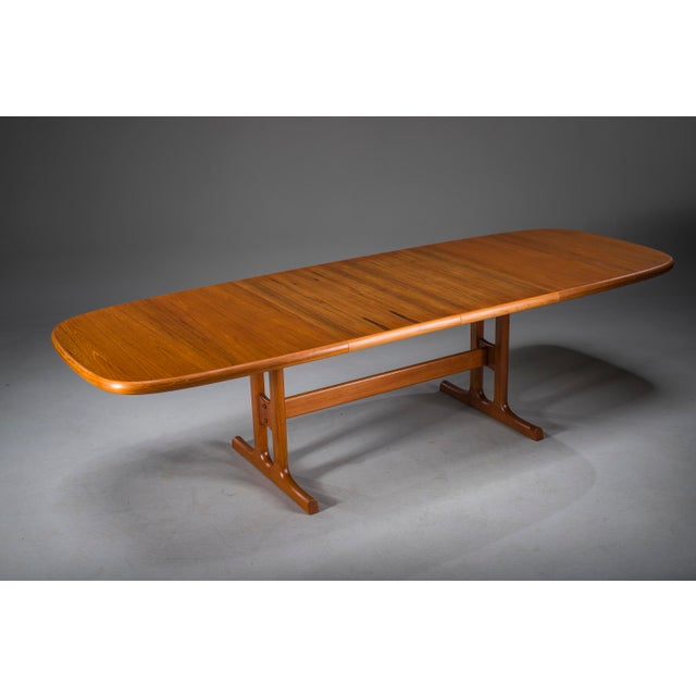 Danish Modern Extendable Teak Dining Table from Glostrup, 1960s For Sale - Image 9 of 17