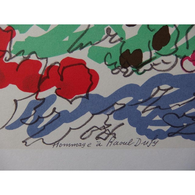 Modern Charles Lapicque, Vue de Marseille, Lithograph For Sale - Image 3 of 5