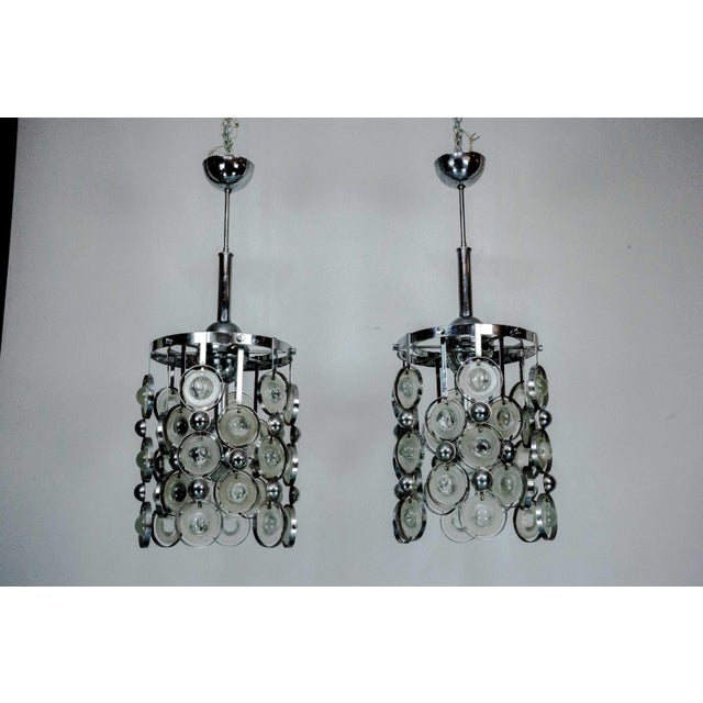 Mid-Century Modern Pendant Lights by Oscar Torlasco, Italy, 1970s, Set of 2 For Sale - Image 3 of 17