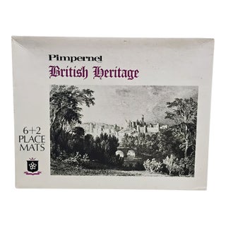 Vintage Pimpernel British Heritage Cork-Backed Placemats - Set of 8 - Boxed For Sale