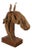 Vintage Abstract Modern Teak Driftwood Horse Head Bust Sculpture Statue For Sale